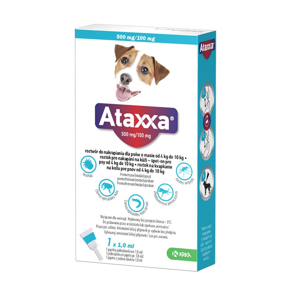 Krka Ataxxa 1 ml 4 - 10 kg- 1 pipeta