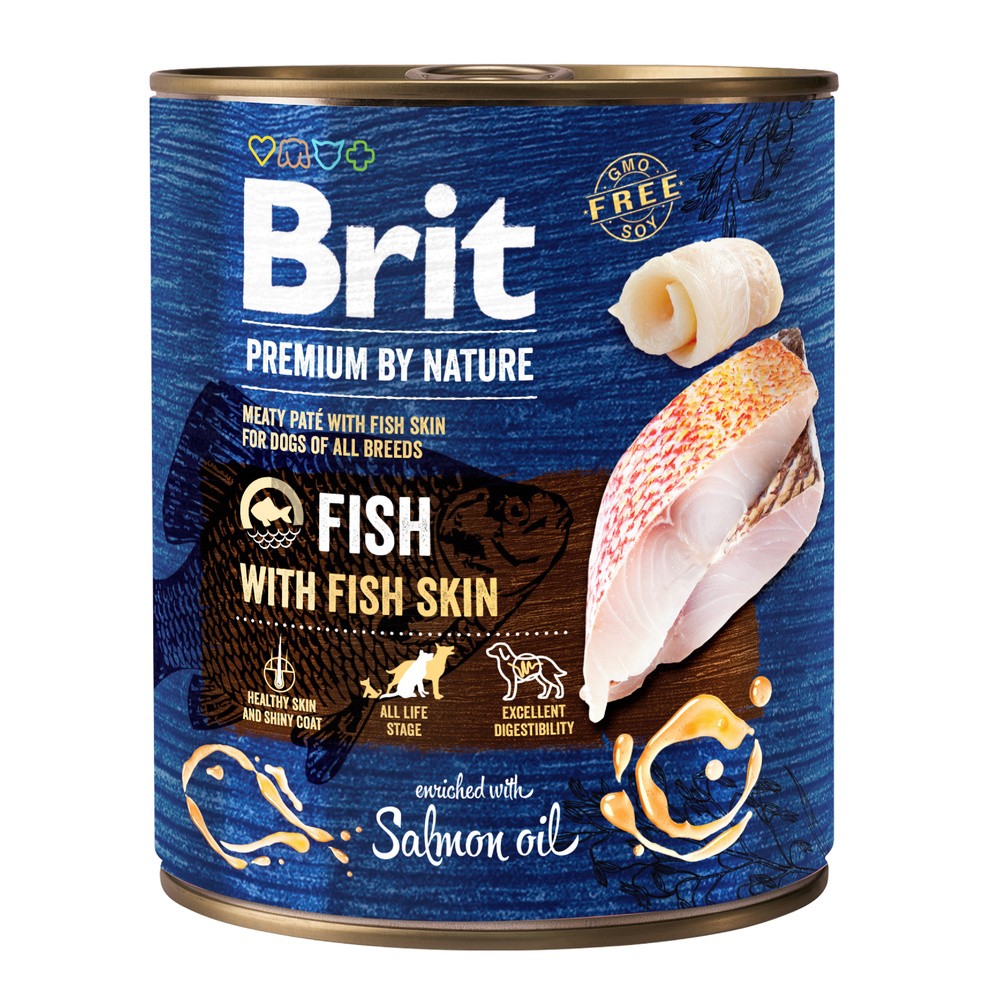 Brit Premium By Nature Fish with Fish Skin 800g