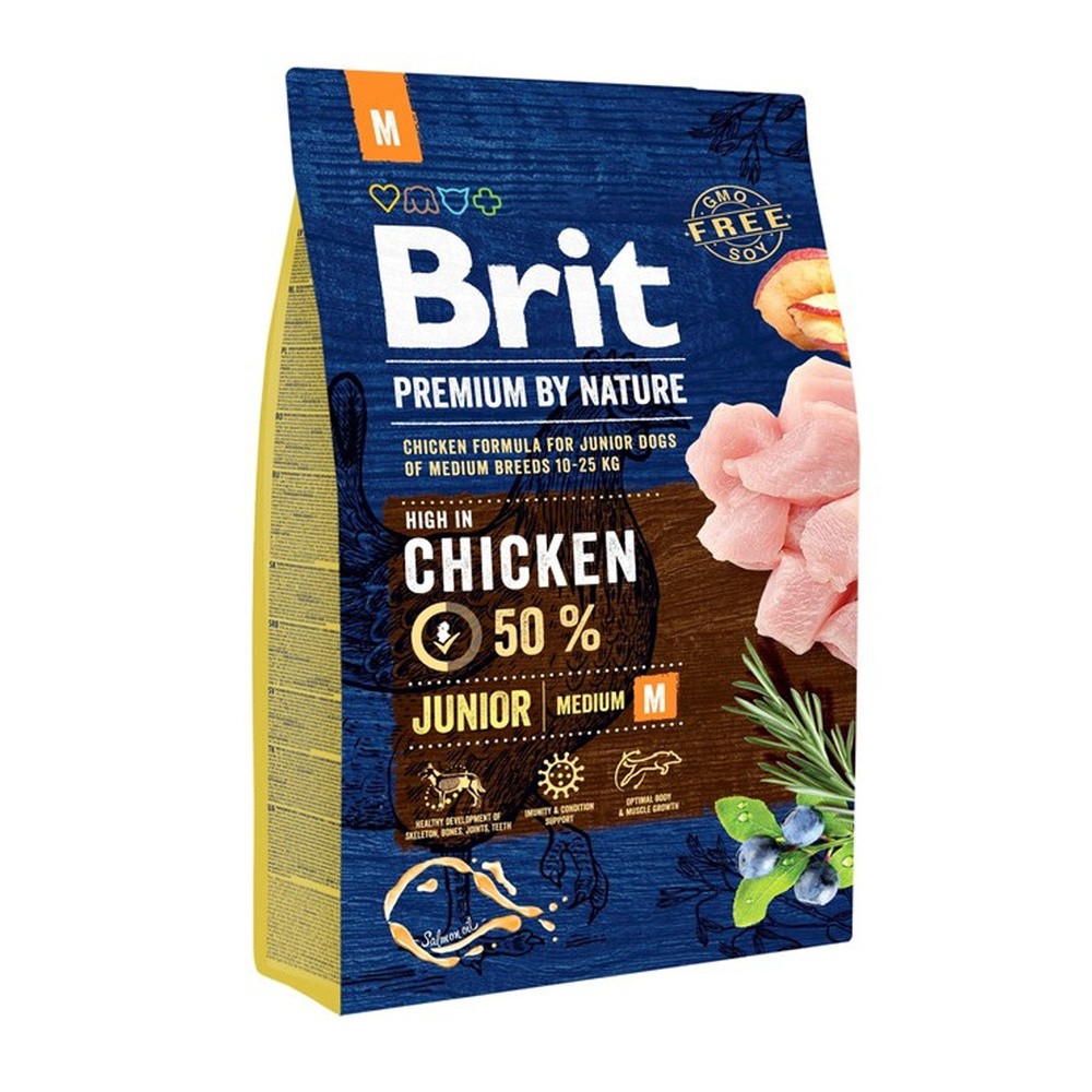 Brit Premium By Nature Junior Medium M 3 kg