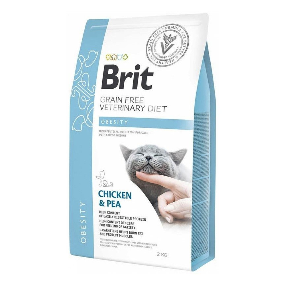 Brit VET Brit Veterinary Diet Obesity Chicken&Pea Sucha Karma dla kota op 2kg