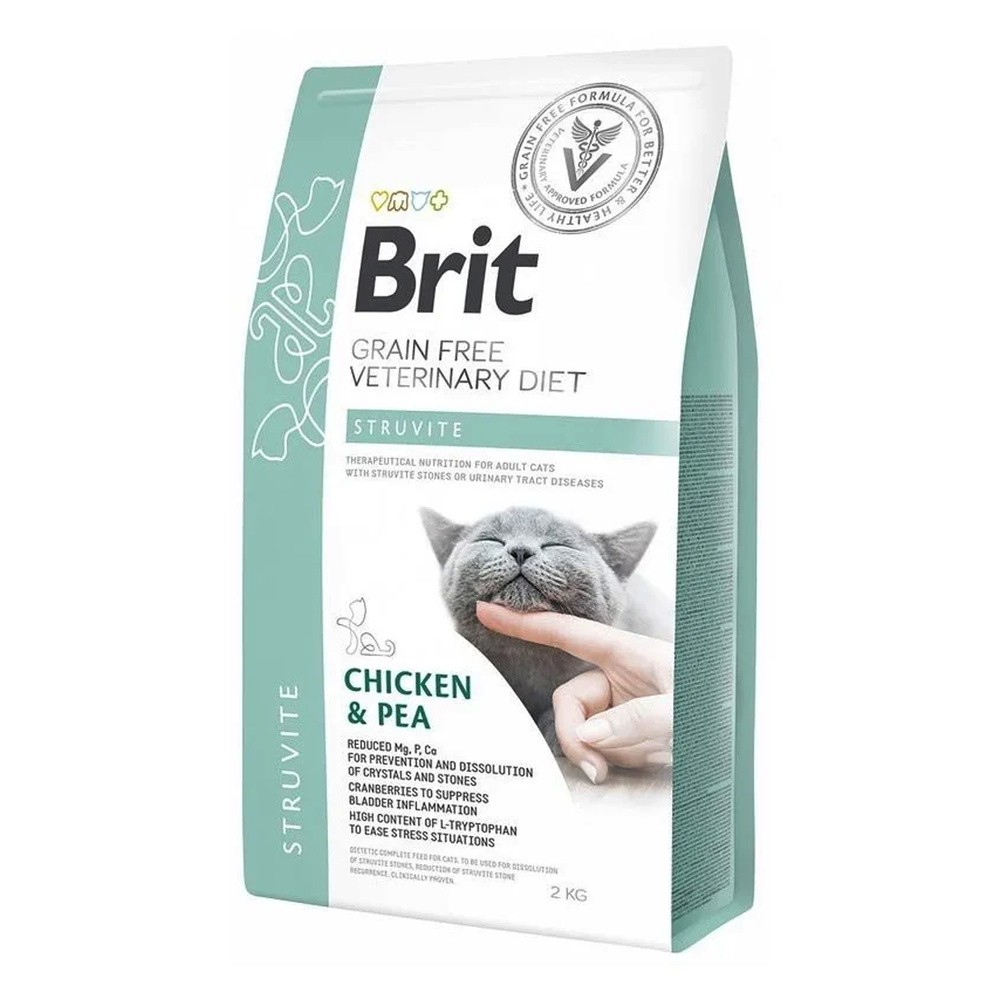 Brit VET Brit Veterinary Diet Struvite Chicken&Pea Sucha Karma dla kota op 2kg