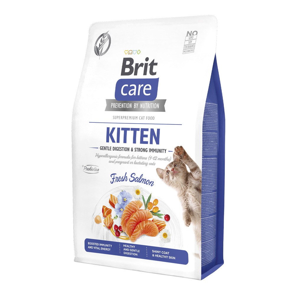 Karma dla kota BRIT Care Grain Free Kitten Immunity Świeży Łosoś 2 kg