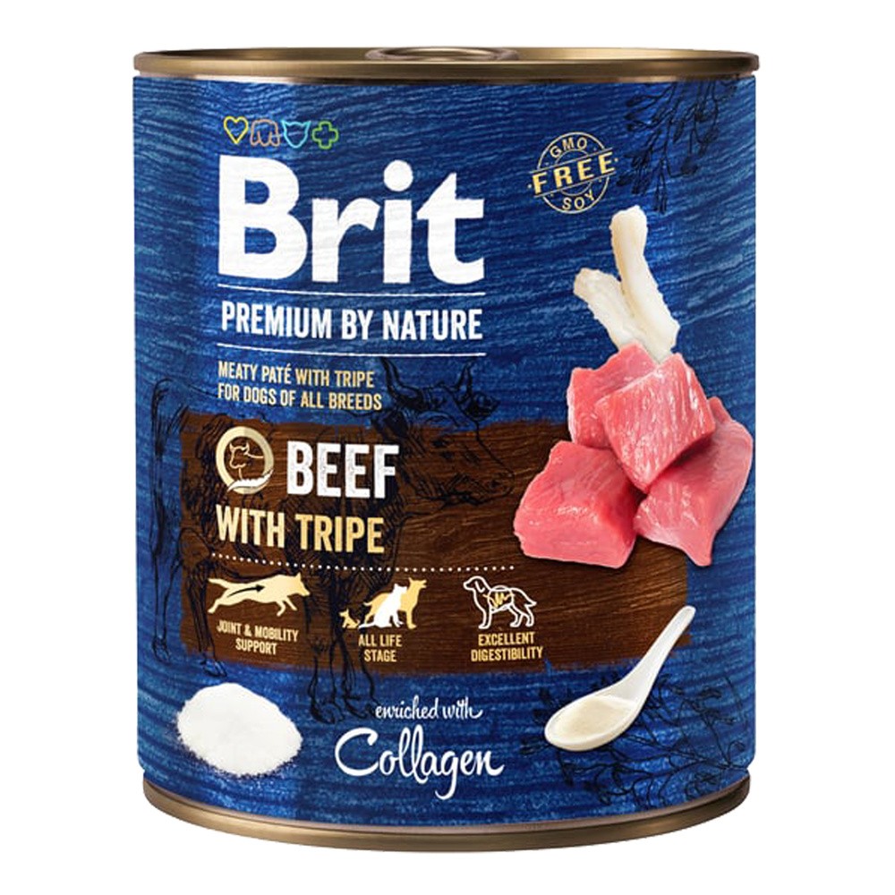 Brit Premium By Nature Beef & Tripe puszka 800g