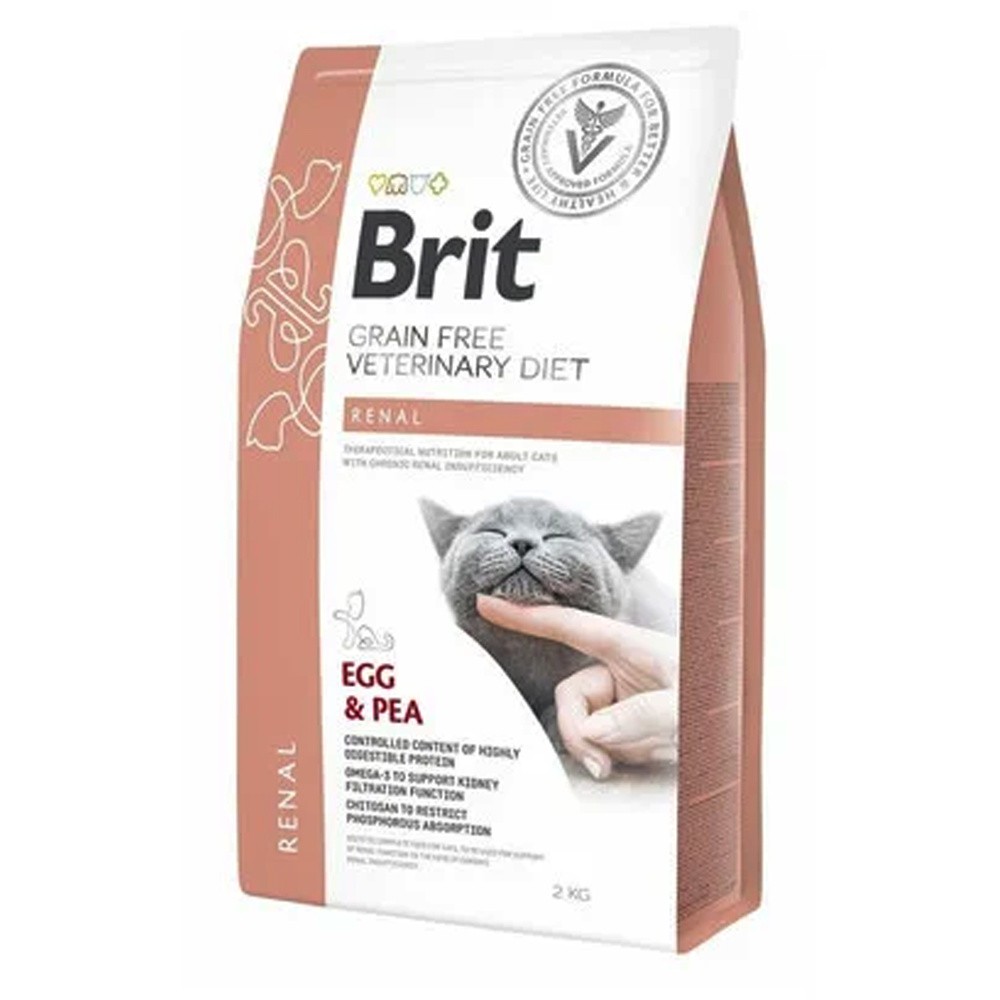 Brit VET Brit Veterinary Diet Renal Egg&Pea Sucha Karma dla kota op 2kg