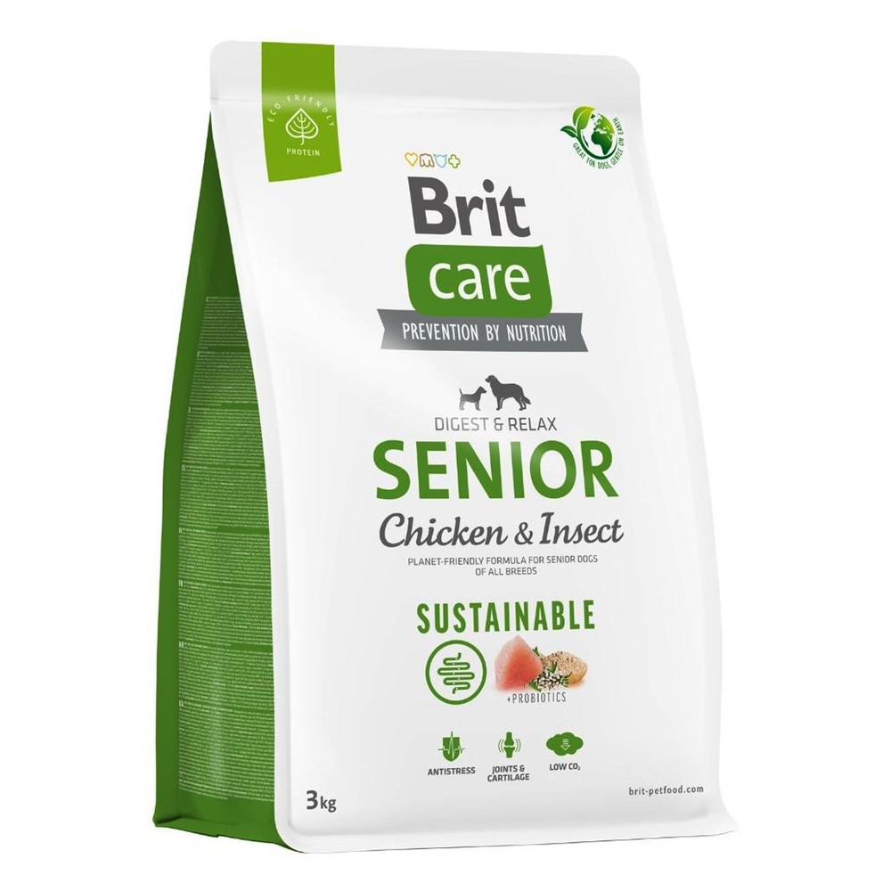 Brit Care Dog Sustainable Senior Chicken Insect 3kg
