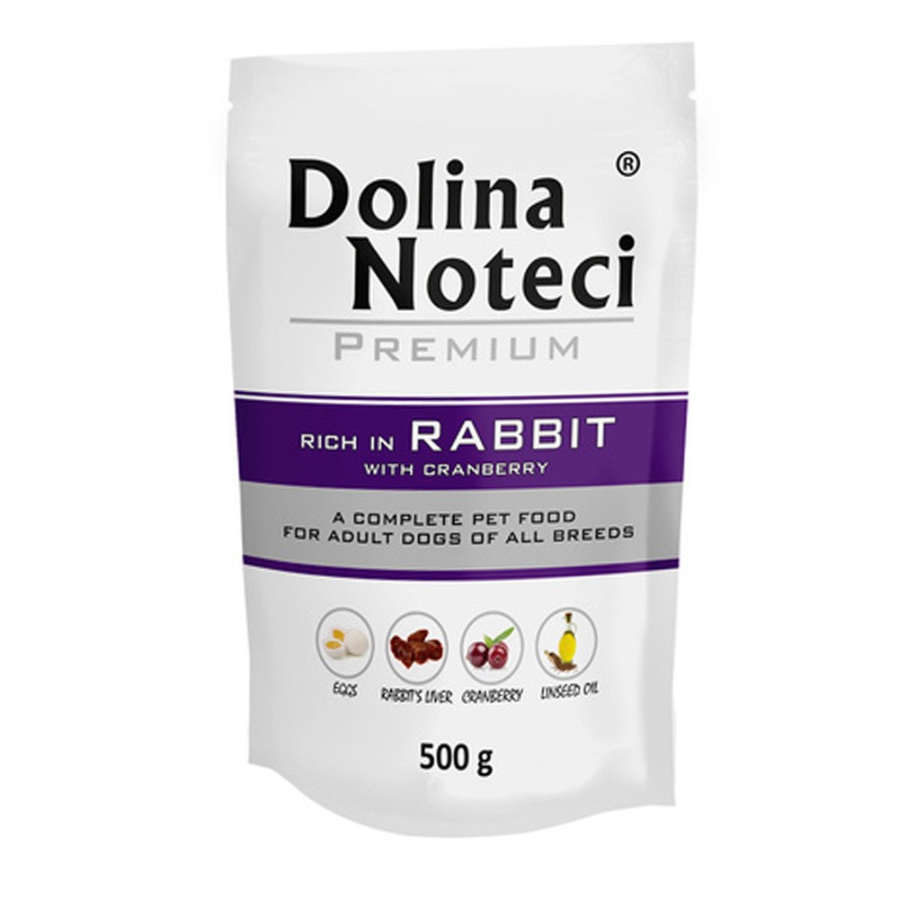 Dolina Noteci Premium Królik z żurawiną 500g