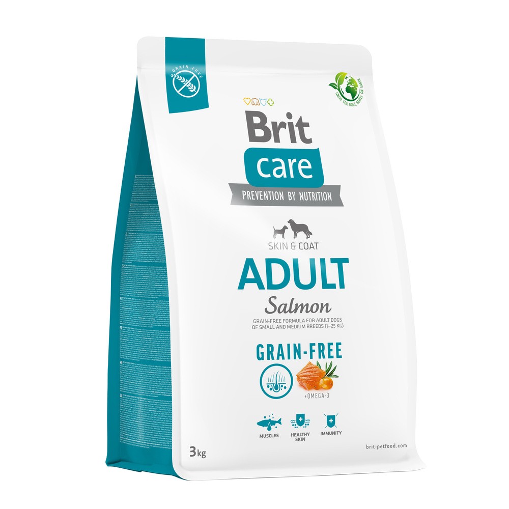 BRIT CARE Grain-free Adult Salmon 3kg