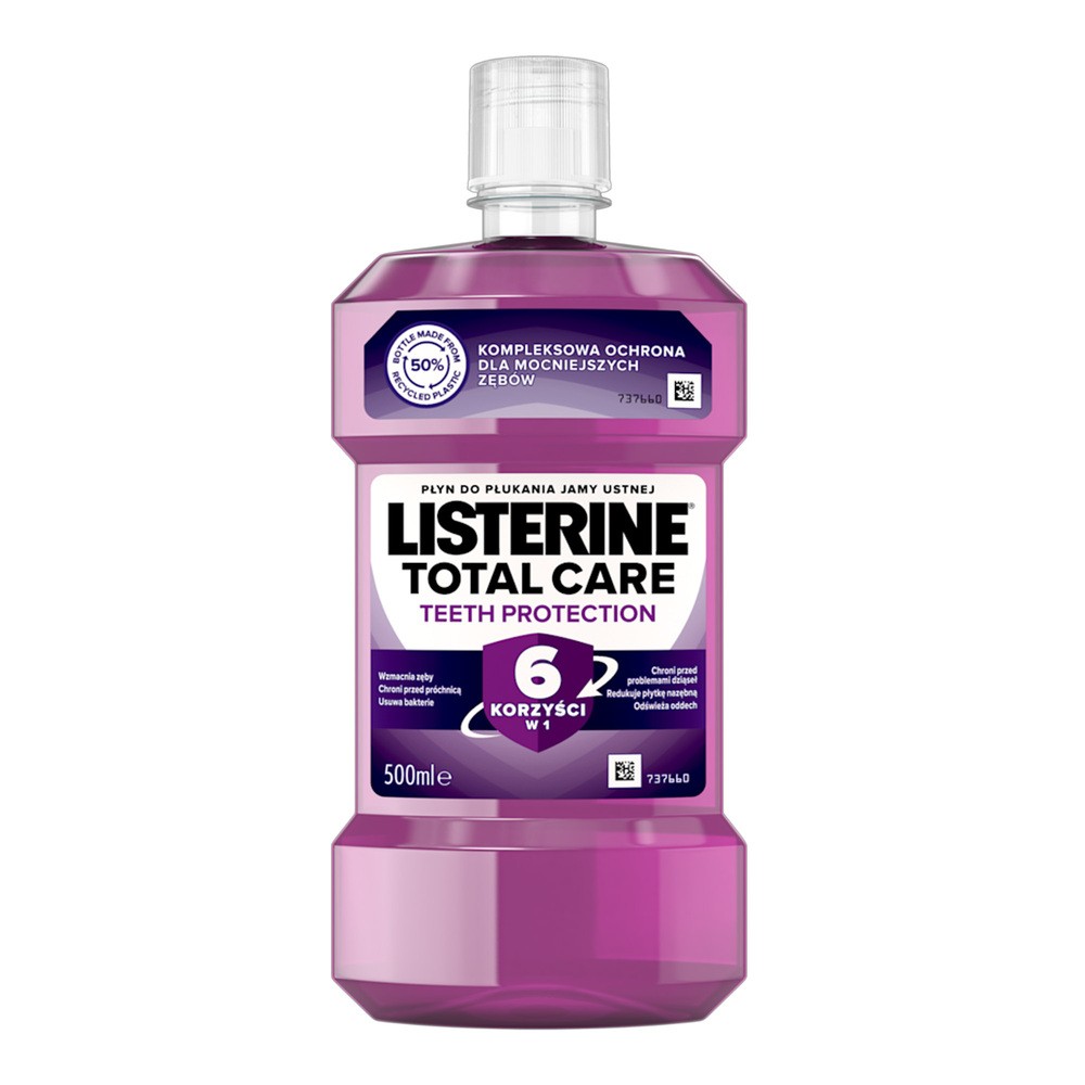 Listerine Total Care Teeth Protection płyn do płukania jamy ustnej 500ml
