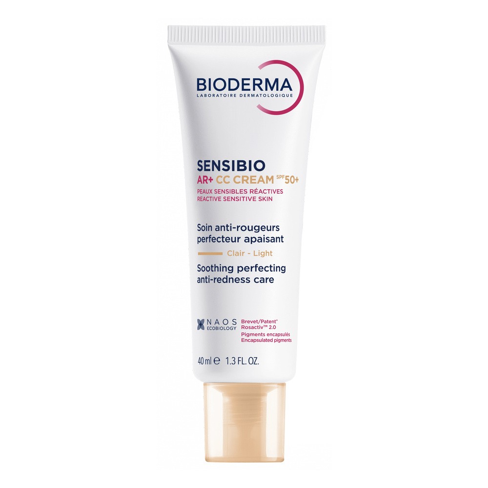 Bioderma Sensibio AR+ krem CC korygujący do skóry naczynkowej SPF50+ 40 ml