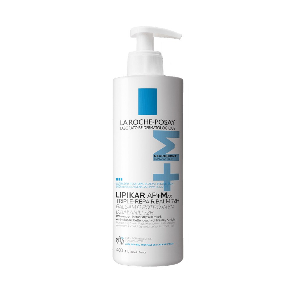 La Roche-Posay Lipikar AP+Max Balm pielęgnujący balsam do ciała do skóry suchej i atopowej 400 ml