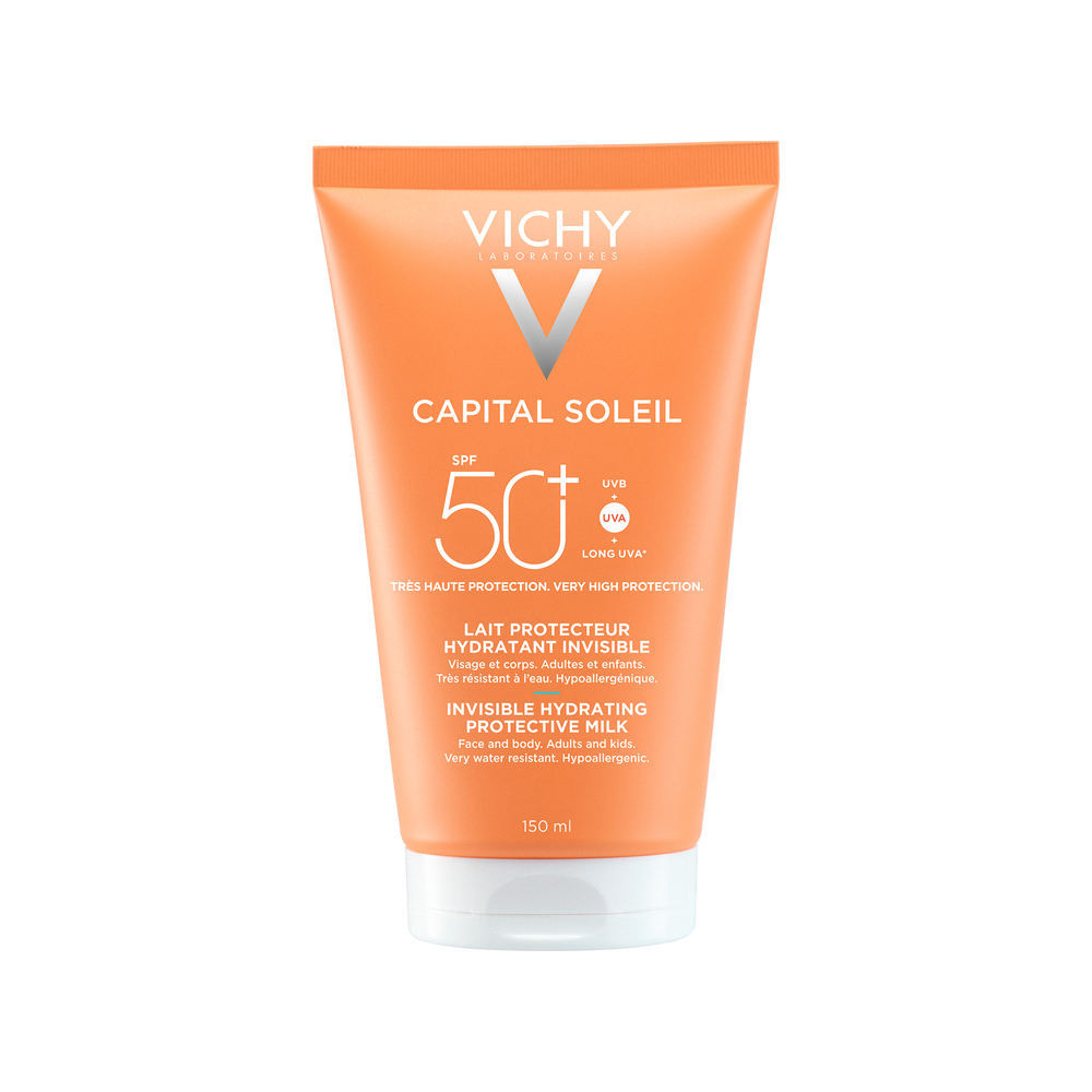 Vichy Capital Soleil, nawilżające mleczko ochronne do ciała SPF 50, 150 ml