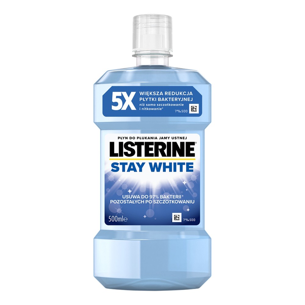 Listerine Stay White płyn do płukania jamy ustnej 500ml
