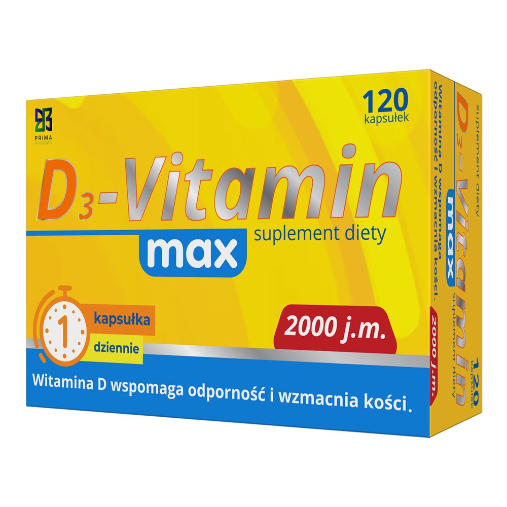 D3-Vitamin max, 120 kapsułek
