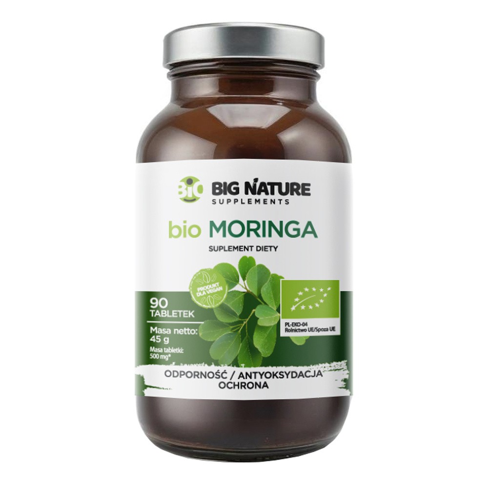 Big Nature Moringa - suplement diety 90 tab. Bio - suplement