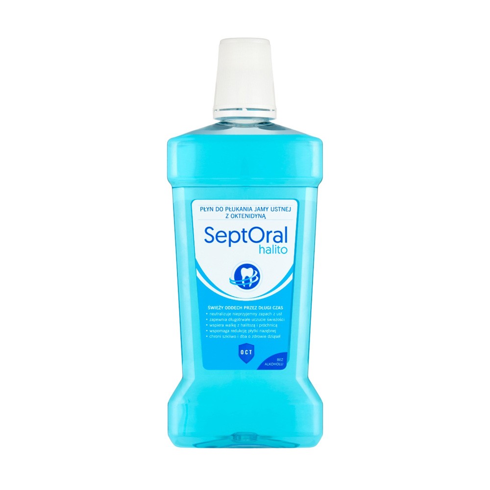 SeptOral Halito, płyn do płukania jamy ustnej z oktenidyną, 500 ml