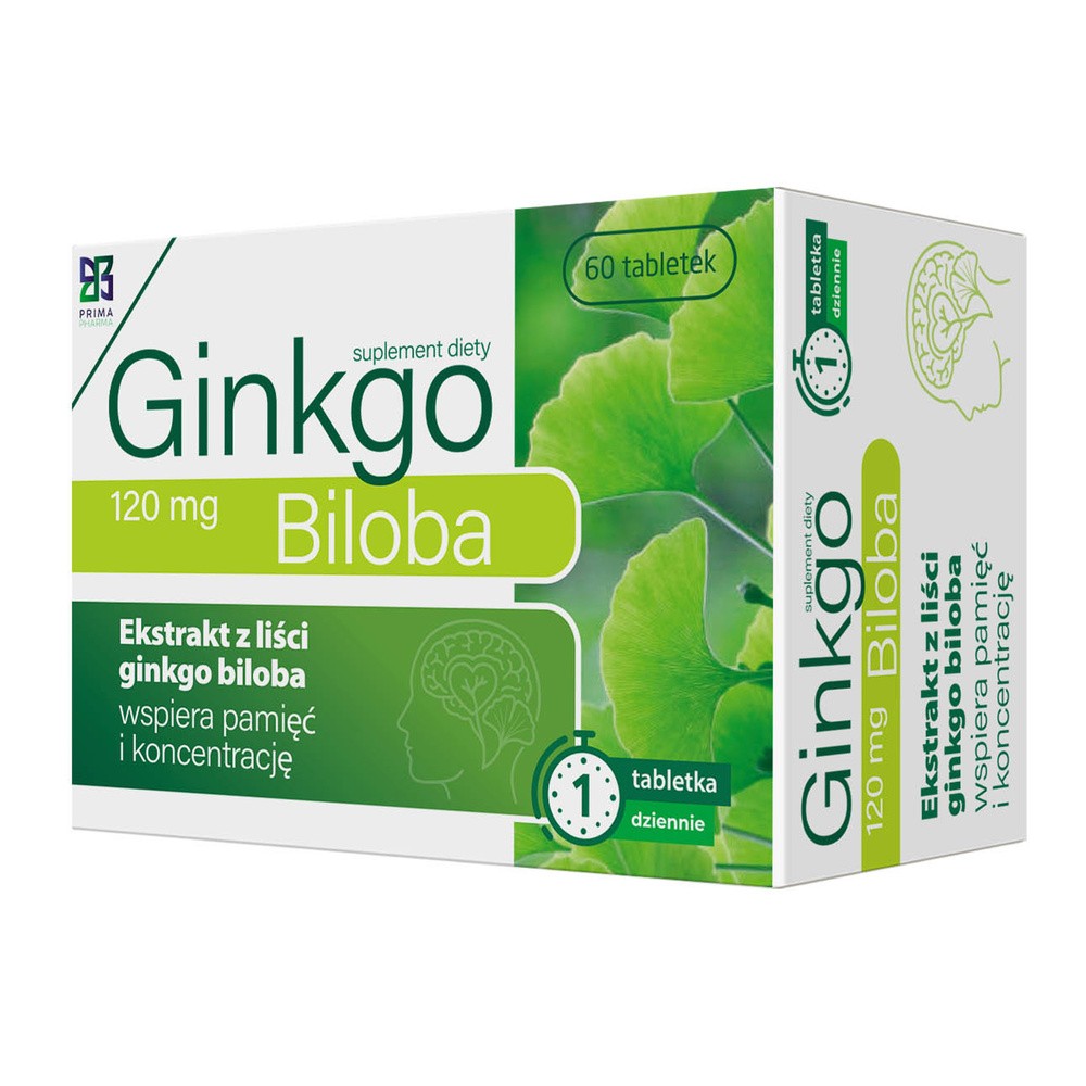 Prima Pharma Gingko Biloba 120 mg, tableki, 60 sztuk