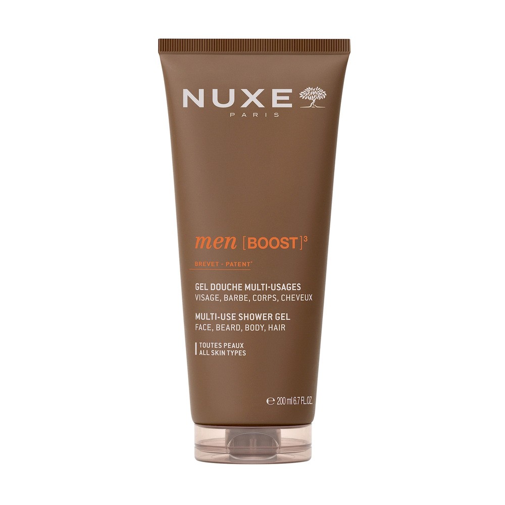 Nuxe Men Boost, wielofunkcyjny żel pod prysznic, 200 ml