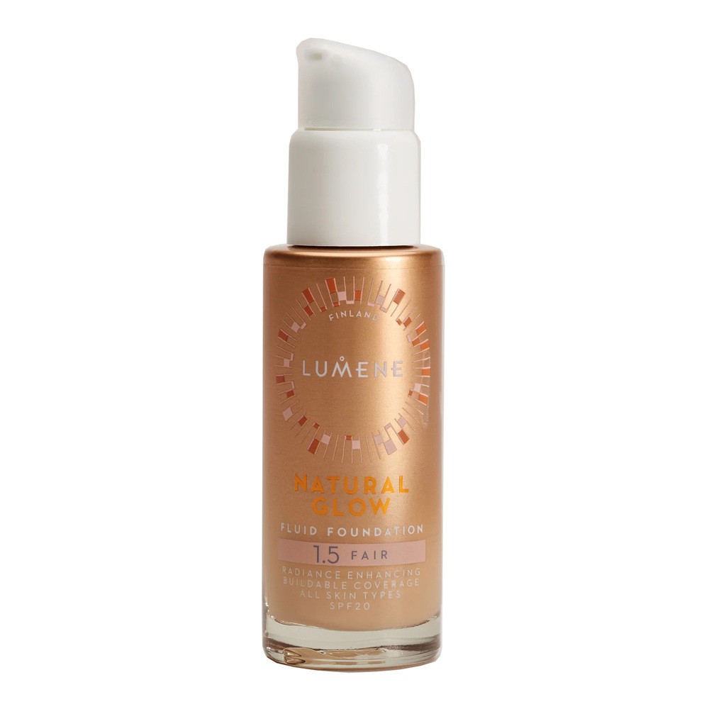 Lumene, Natural Glow Fluid Foundation, Podkład rozświetlająco - wygładzający 1.5 Fair SPF20, 30ml