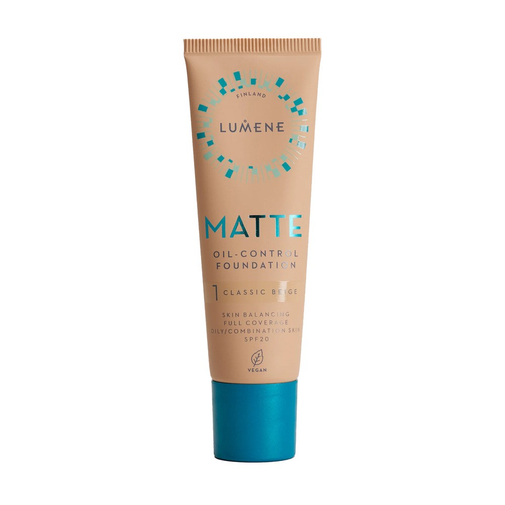 Lumene _Matte Oil-Control podkład matujący do twarzy Spf20 1 Classic Beige 30 ml - Podkład lub puder