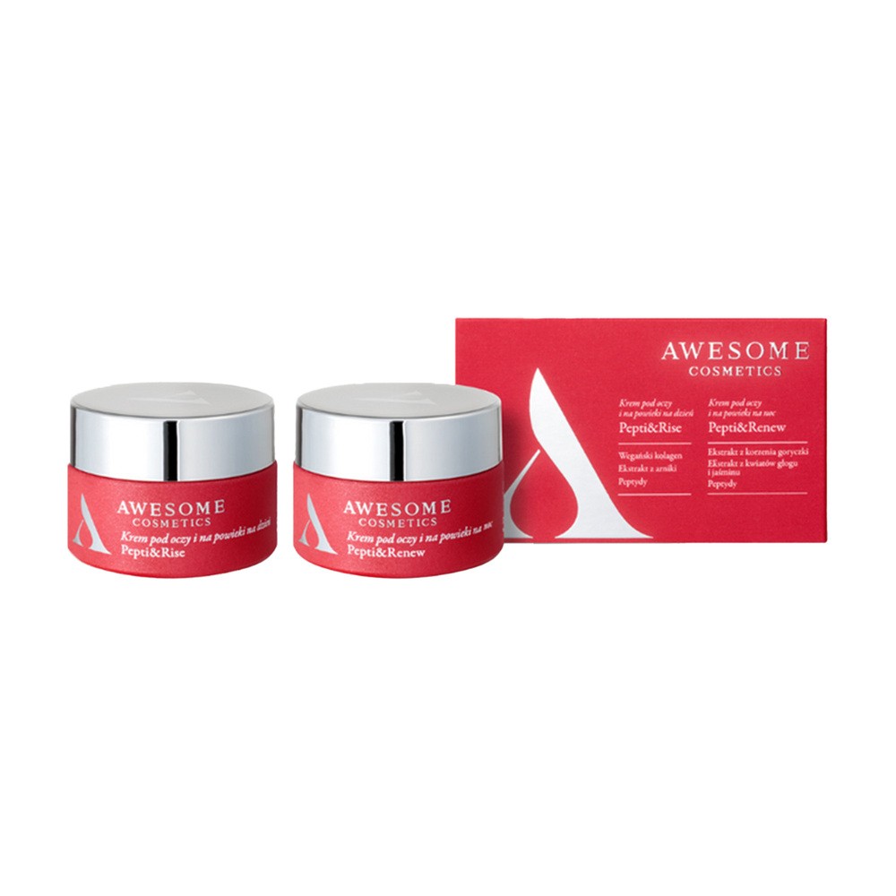 Awesome Cosmetics Pepti&More zestaw kremów pod oczy Pepti&Rise + Pepti&Renew 2 x 10 ml