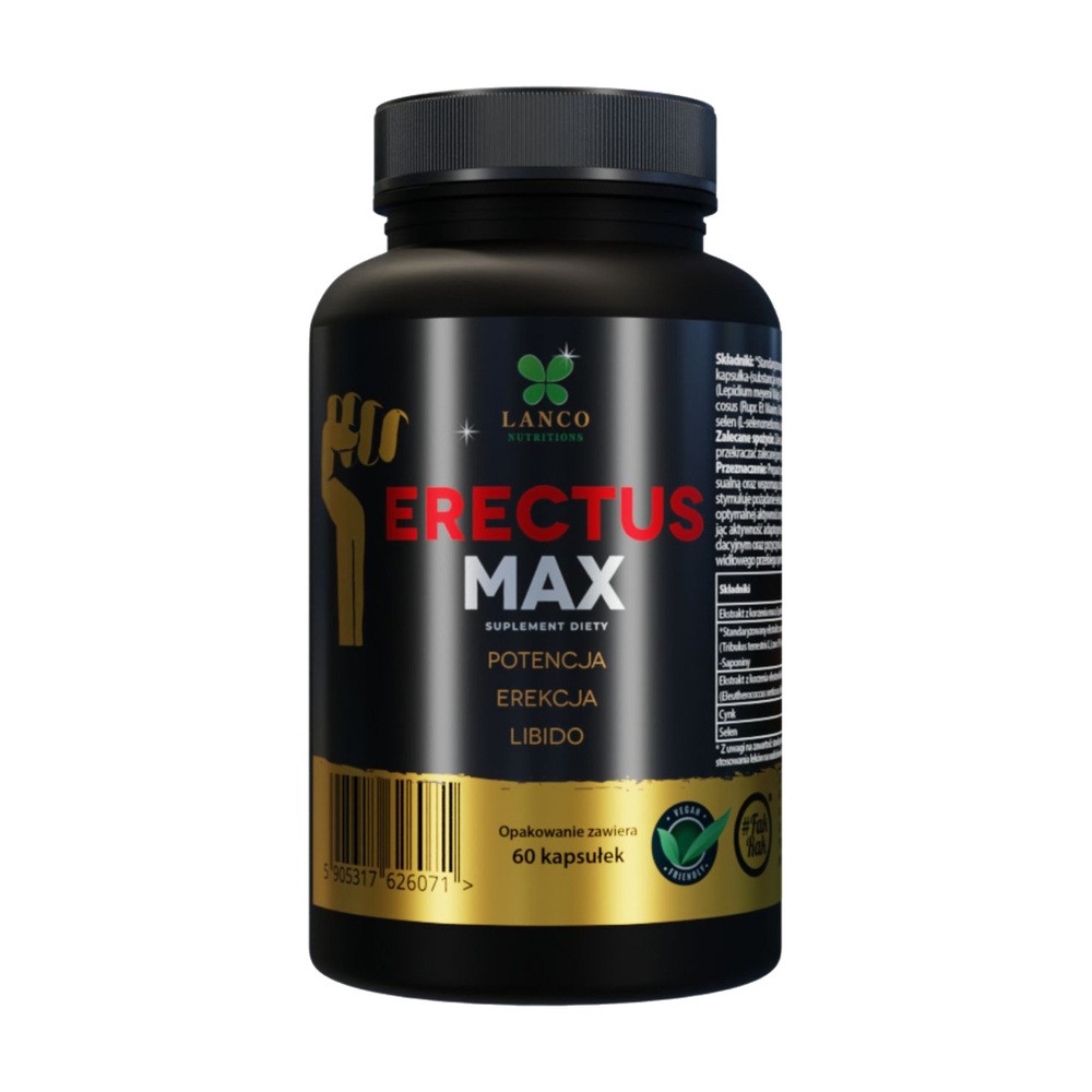 ERECTUS MAX - potencja, erekcja, libido - 60 kapsułek