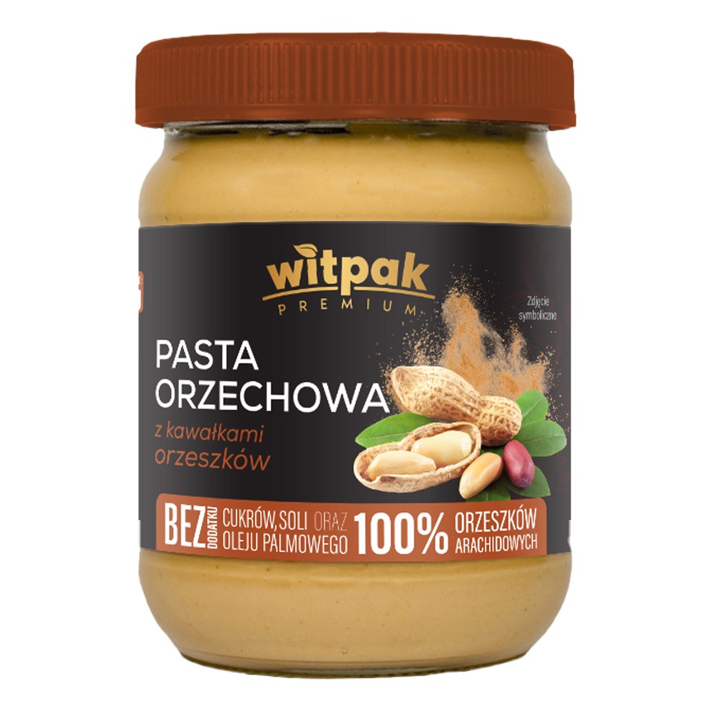 Witpak Pasta orzechowa z kawałkami orzeszków, 470 g