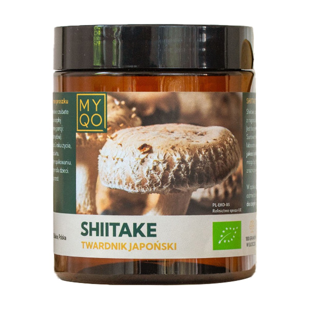 MYQO BIO Shiitake Twardnik japoński, proszek, 100 g