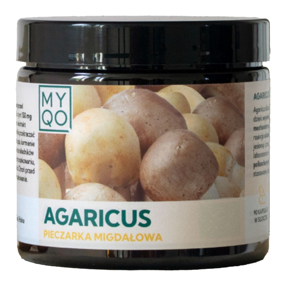 MYQO Agaricus - Pieczarka migdałowa, kapsułki, 90 szt.