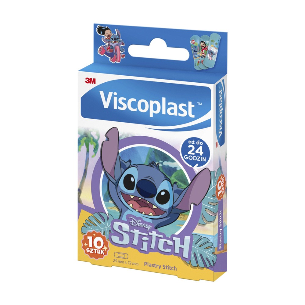 Viscoplast, Plastry Stitch, 72 mm x 25 mm, 10 sztuk