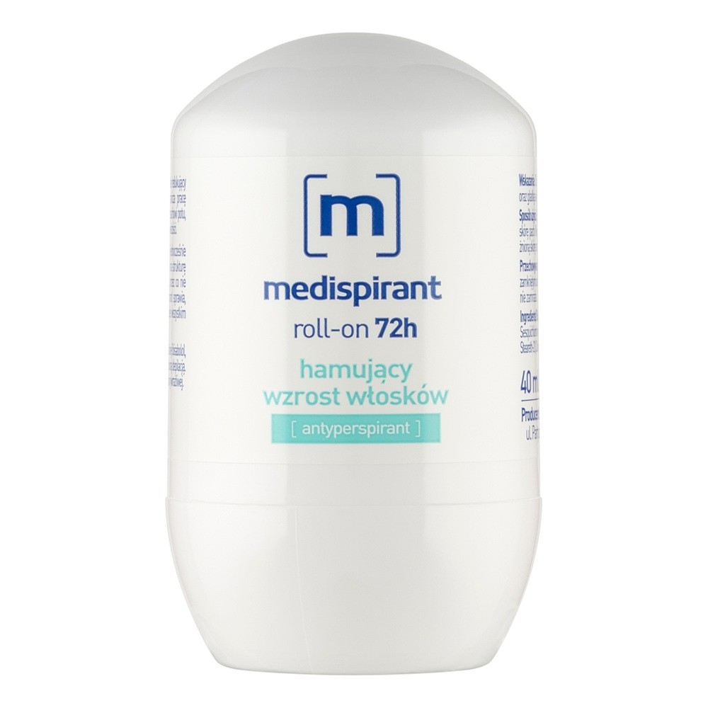 MEDISPIRANT Antyperspirant hamujący wzrost włosków roll-on 72h, 40 ml