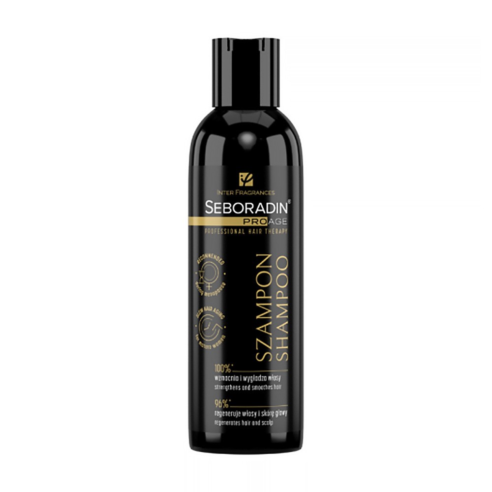 Seboradin Pro Age szampon delikatnie oczyszczający i odświeżający skórę głowy oraz włosy 200 ml