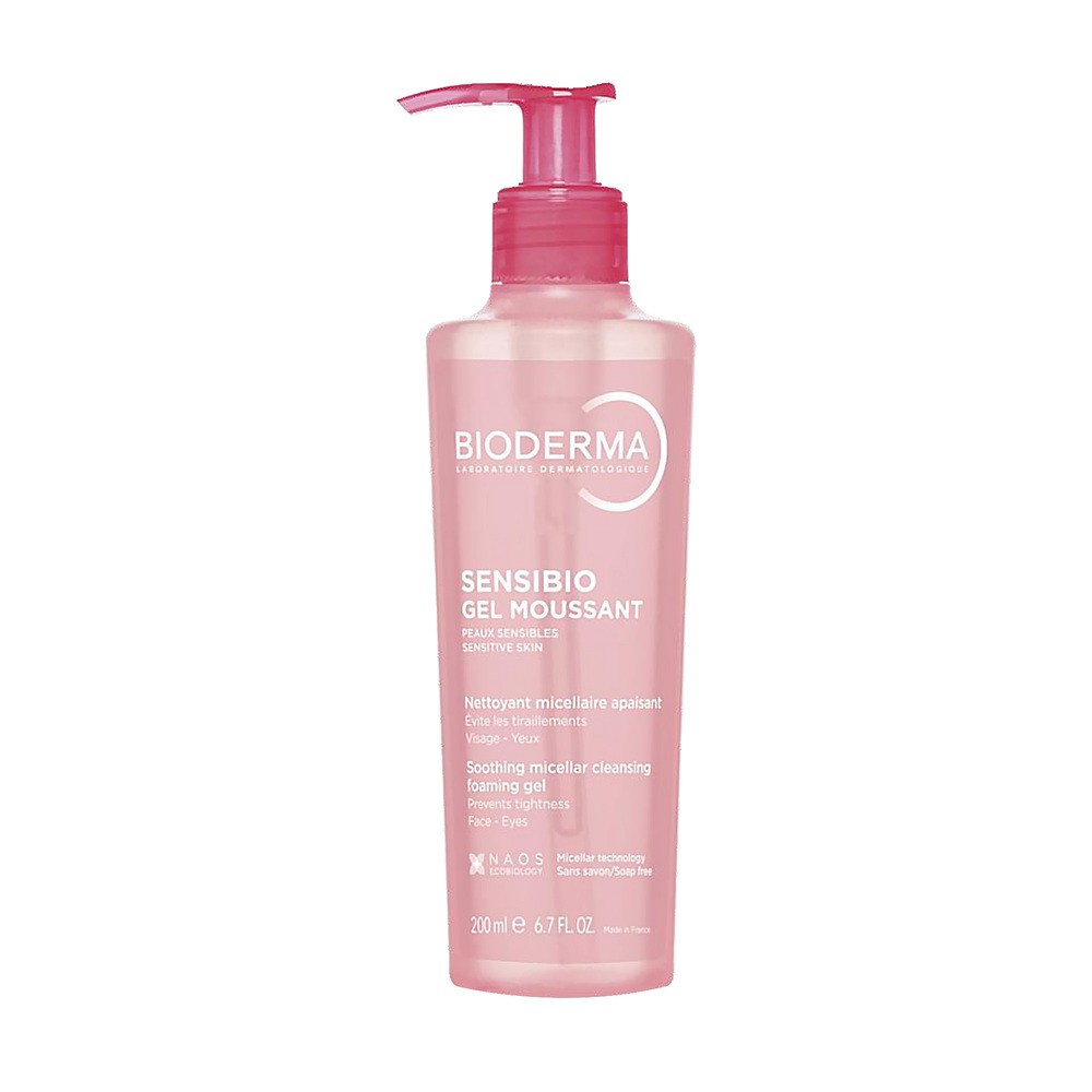 Bioderma Sensibio Moussant Gel, kojący żel micelarny dla skóry wrażliwej, 200 ml