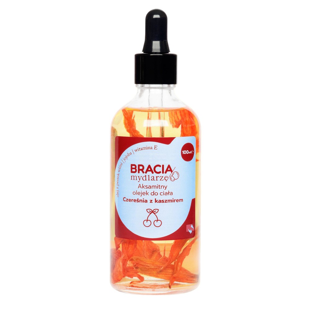 Czereśnia z kaszmirem aksamitny olejek do ciała 100ml Bracia Mydlarze