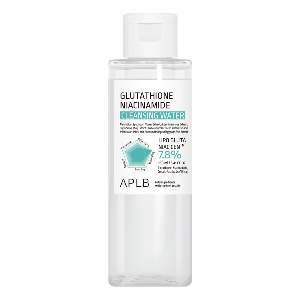 APLB Glutathione Niacinamide Cleansing Water, woda micelarna z gluatationem i niacynamidem, 160 ml