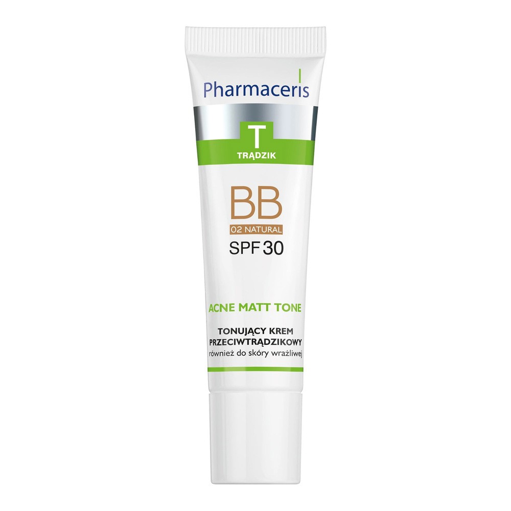 Pharmaceris T Acne Matt Tone BB Tonujący krem przeciwtrądzikowy 02 Natural SPF 30, 30 ml