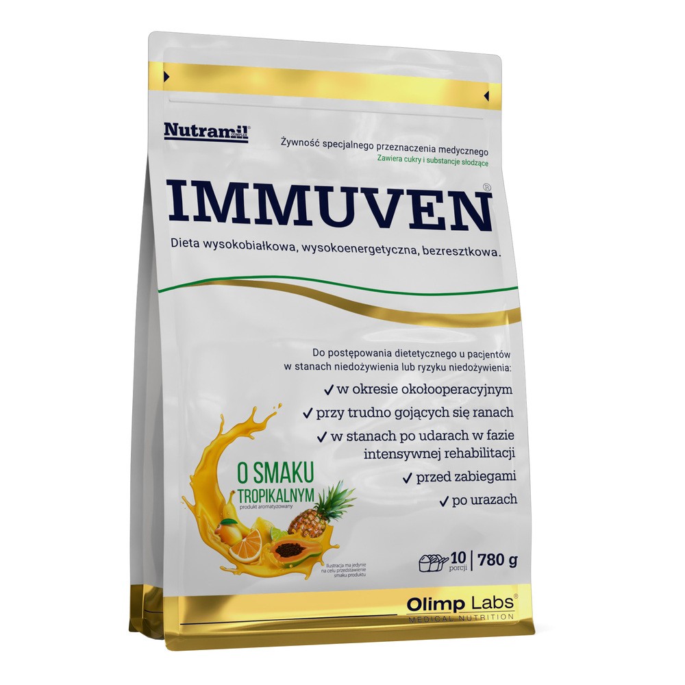 Olimp Nutramil Immuven o smaku tropikalnym – żywność specjalnego przeznaczenia medycznego (780 g)