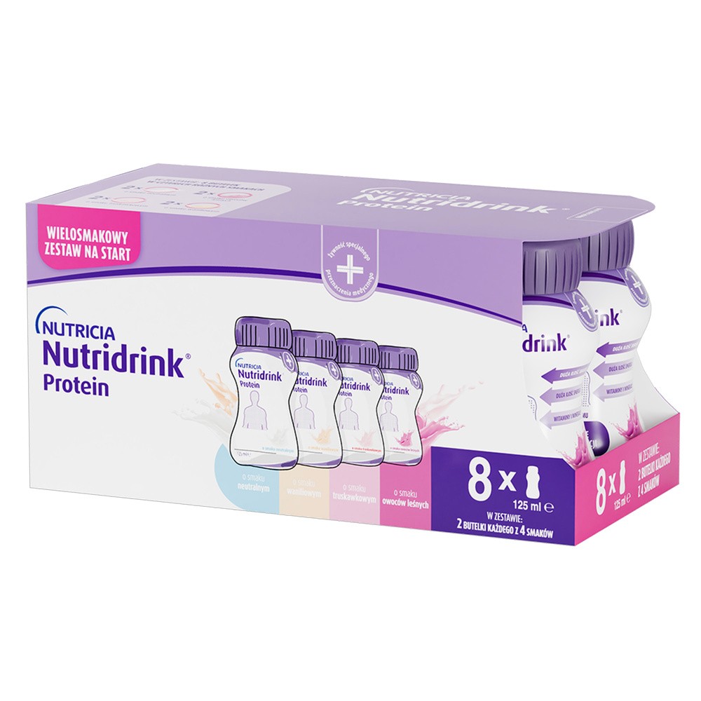 Nutridrink Protein Mix Smaków, płyn, 8 x 200 ml