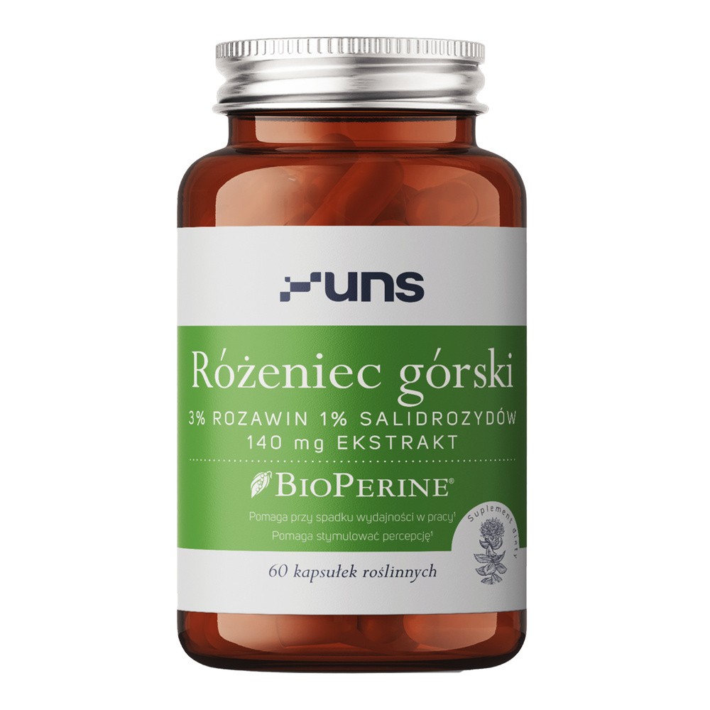 UNS Różeniec Górski + Bioperine, kapsułki, 60 sztuk