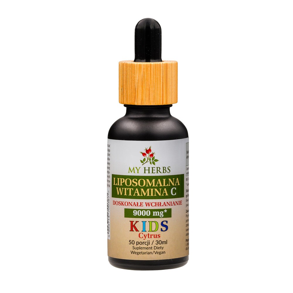 Bio Herbs, Liposomalna Witamina C 5000mg, Dla Dzieci, Cytrusowa, 30ml