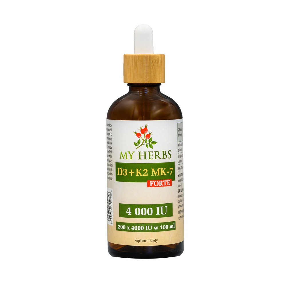 My Herbs D3 + K2 MK-7 Forrte, krople, 100 ml