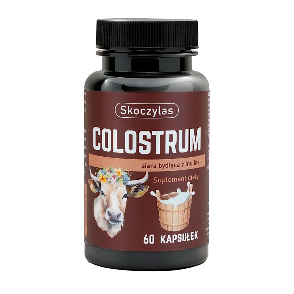 Skoczylas, Colostrum siara bydlęca z inuliną, 60 kaps.