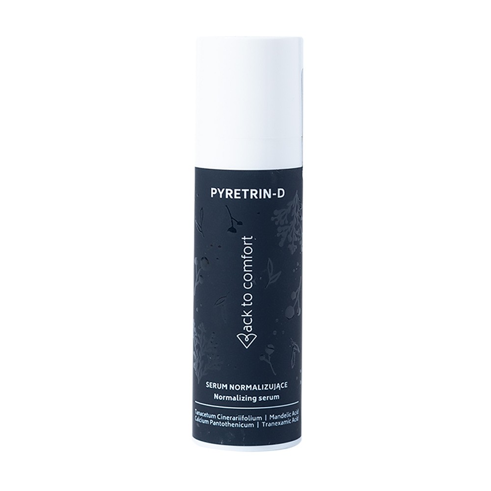 Back To Comfort, Serum normalizujące do cery wrażliwej i trądziku różowatego  - Pyretrin-D, 30ml