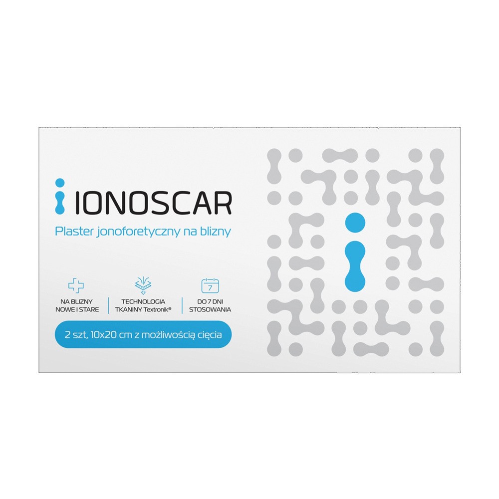 Ionoscar plaster jonoforetyczny na blizny 10 x 20 cm, 2 szt.