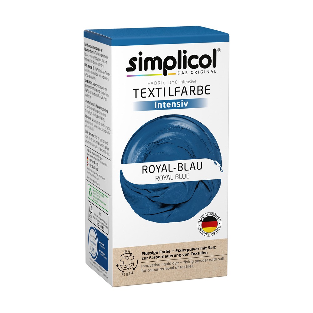 BioLife Simplicol Barwnik Farba Do Tkanin Ubrań Niebieski