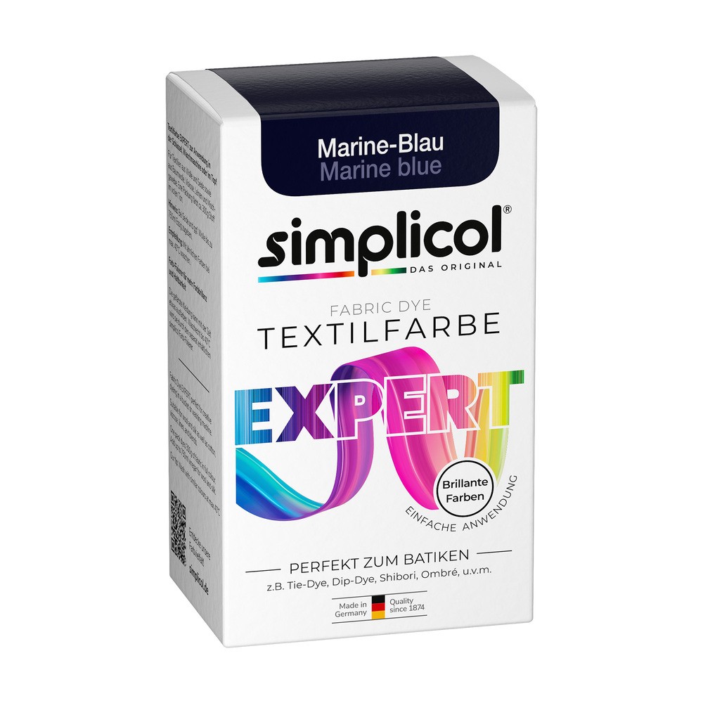 DE | Simplicol Expert Barwnik Niebieski do Tkanin Marine-Blau 150g