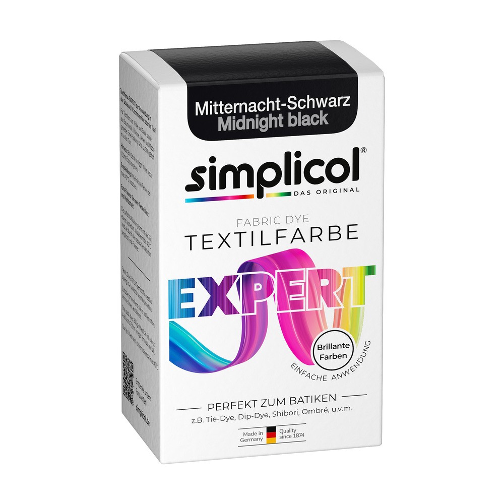 Simplicol simplicol farby do tekstyliów, ekspert od barwienia tekstyliów do kreatywnego, łatwego farbowania, 18 kolorów, farba do pralki lub ręcznego barwienia 1718
