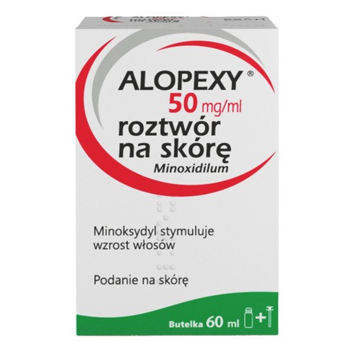 Alopexy, 5 %, roztwór na skórę, 60 ml, 1 butelka z pipetką
