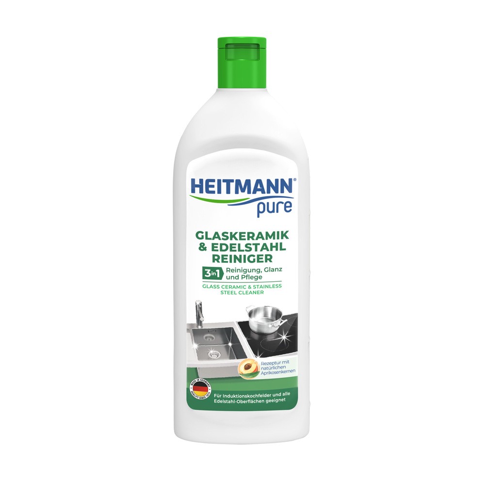 Mleczko do czyszczenia płyt ceramicznych i stali nierdzewnej HEITMANN Pure 250 ml