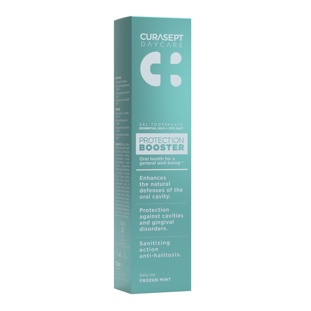 CURASEPT Daycare Protection Booster Frozen Mint Pasta do zębów o smaku mocnej mięty 75ml