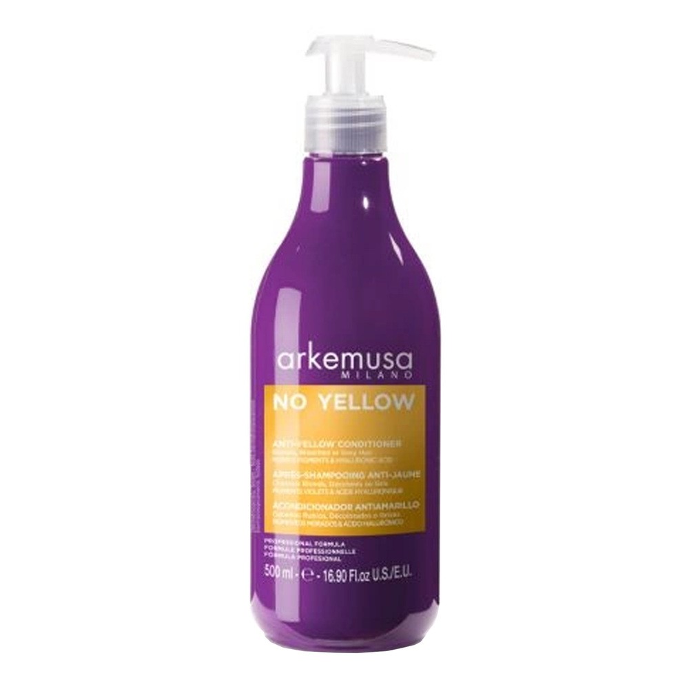 Arkemusa Milano No Yellow Anti-Yellow, odżywka do włosów blond, rozjaśnionych i siwych, 500 ml